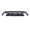 For 2014-2017 Infiniti Q50  Rear Bumper Lip ABS Painted
