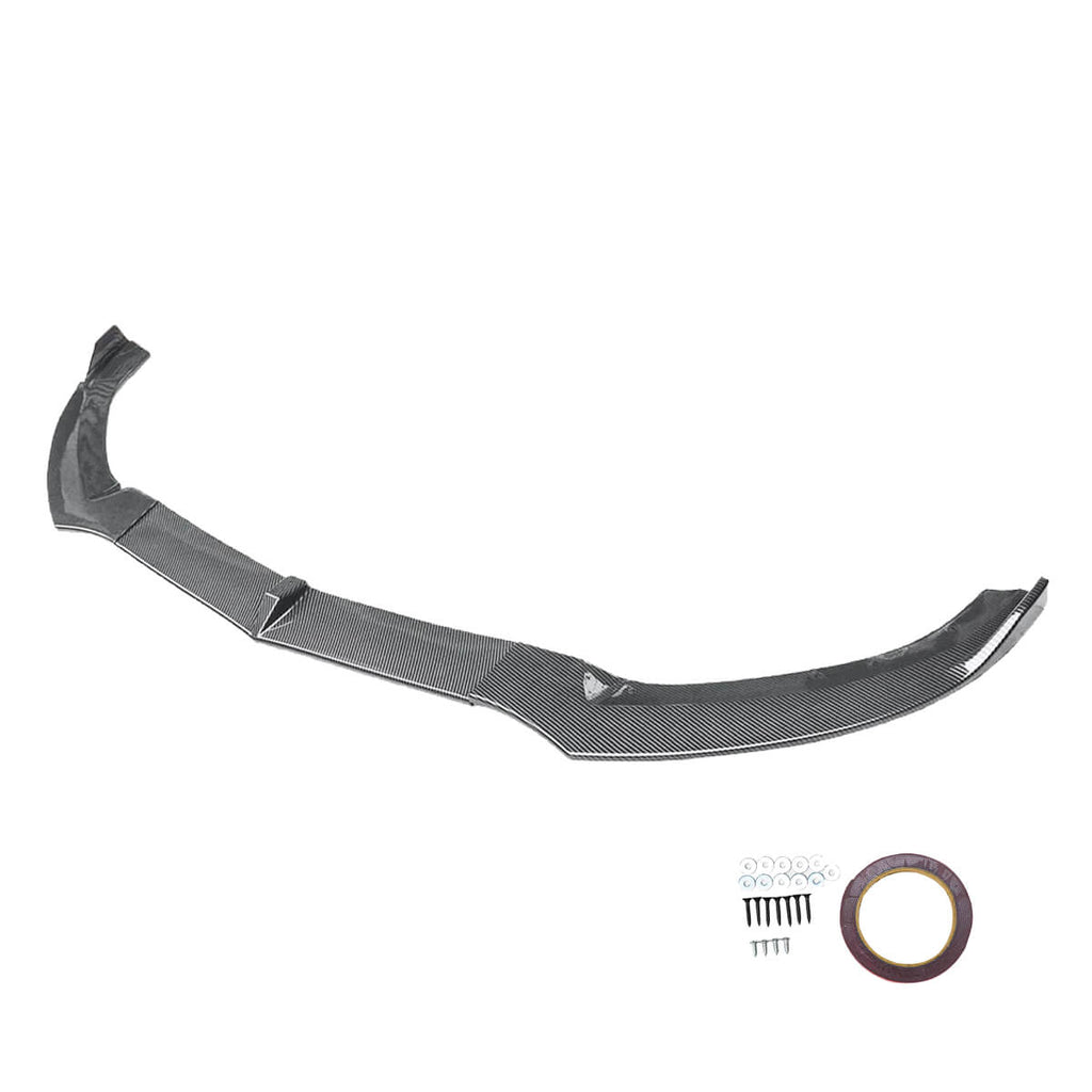 For 2015-2018 Mercedes-Benz C Class W205 Sport Front Lip Carbon Fiber Look