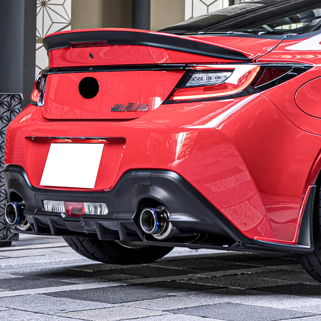For 2022 2023 Toyota GR86 Subaru BRZ Rear Diffuser with Winglets Splitter Matte Black