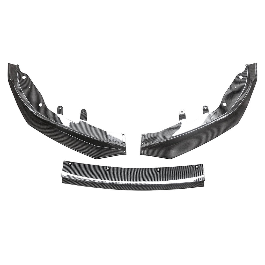 For 2020-2023 BMW 4 Series G22 G23 M Sport Front lip 3 Pieces Carbon Fiber Look