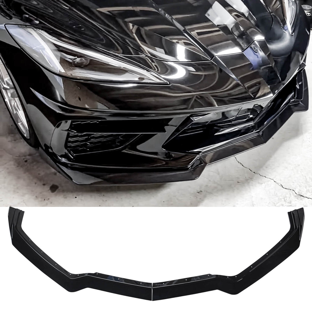 For Corvette C8 5VM Splitters gloss black