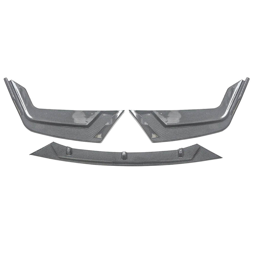 For 2017-2021 10th Honda Civic Hatchback Si FK7 Front Lip Carbon Fiber Look