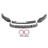 For 2019-2023 BMW X5 G05 M-Sport Front Bumper Lip 4PCs Carbon Fiber Look