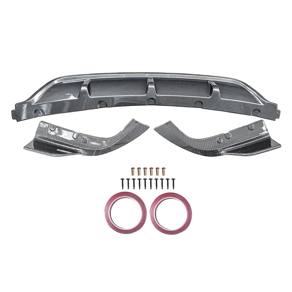 For 2019-2023 BMW X5 G05 M-Sport Rear Bumper Lip Carbon Fiber Look