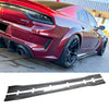 For 2020-2023 Dodge Charger Scat Pack Widebody Side Skirts Carbon Fiber Look