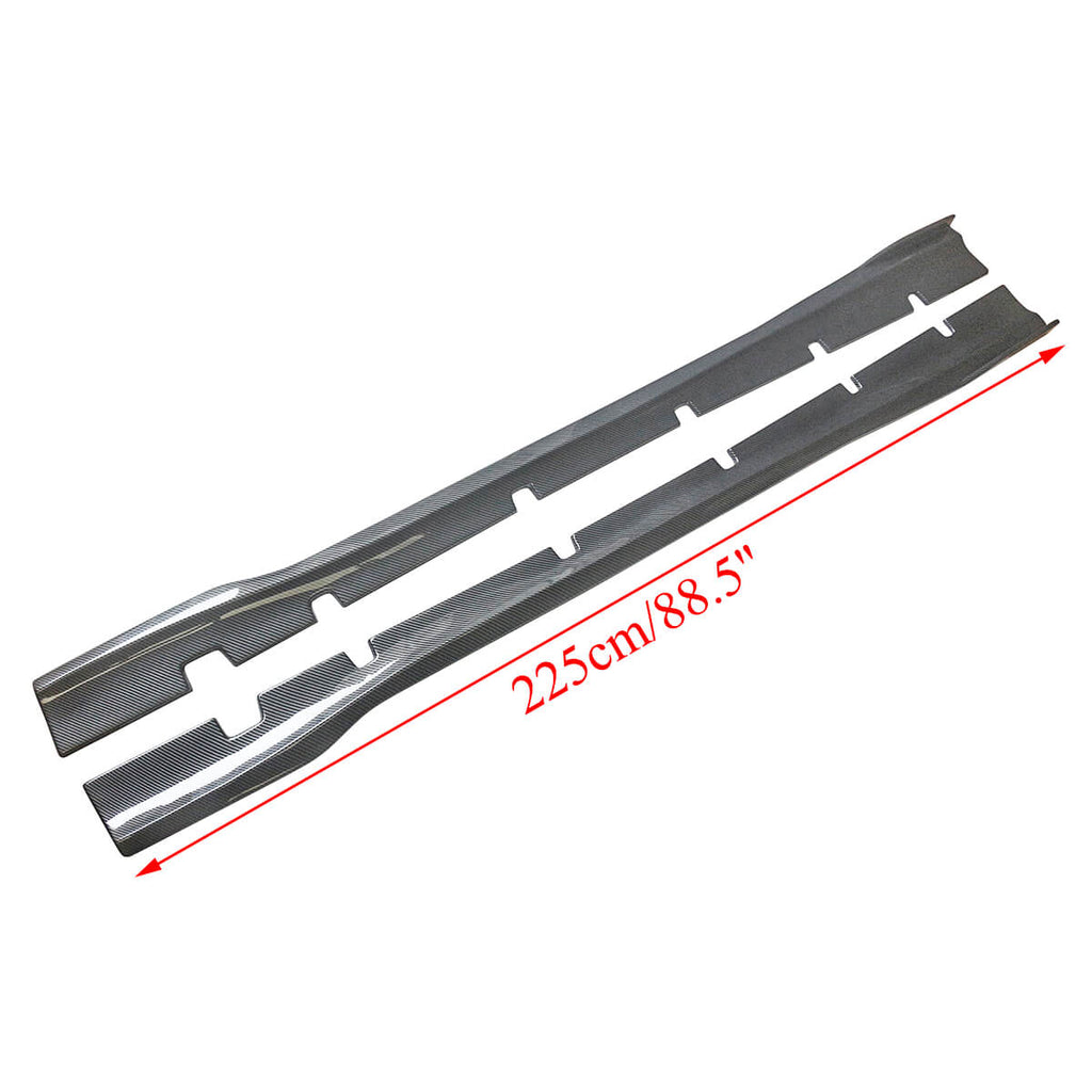 For 2020-2023 Dodge Charger Scat Pack Widebody Side Skirts Carbon Fiber Look