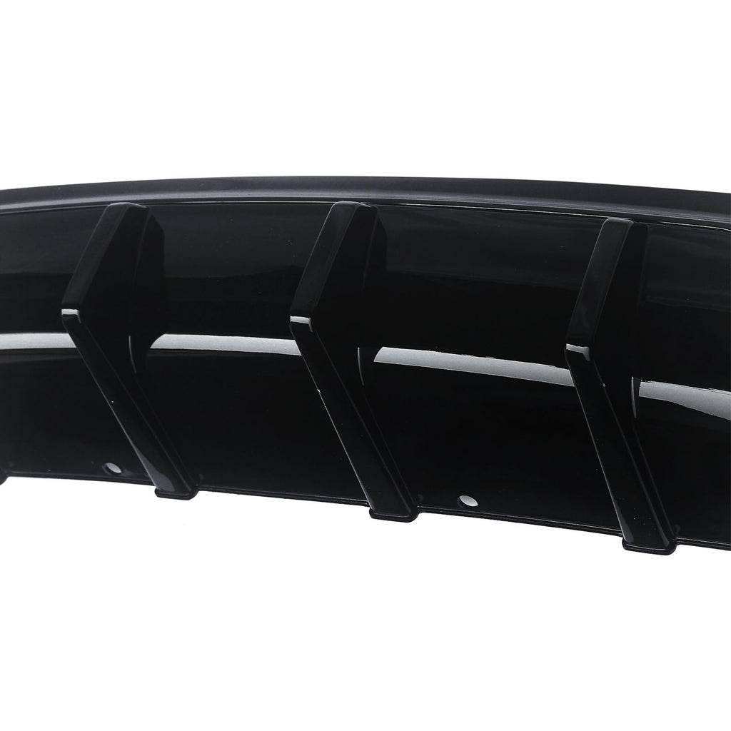 For 2015-2023 Chrysler 300 Rear Diffuser Dual Rectangle Exhaust Gloss Black