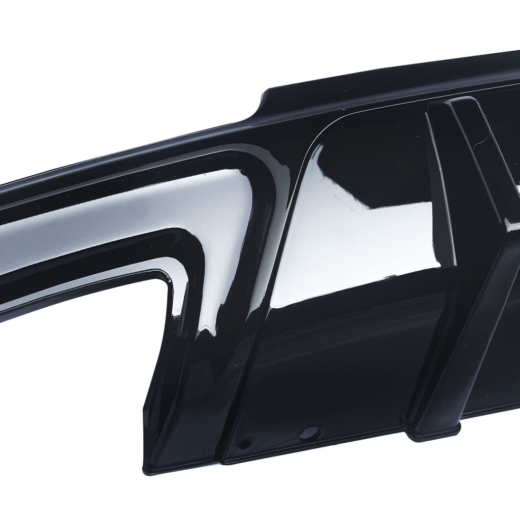 For 2015-2023 Chrysler 300 Rear Diffuser Dual Rectangle Exhaust Gloss Black