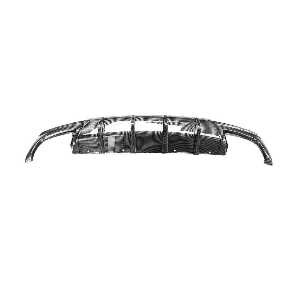 For 2015-2023 Chrysler 300 Rear Diffuser Dual Rectangle Exhaust Carbon Fiber Look