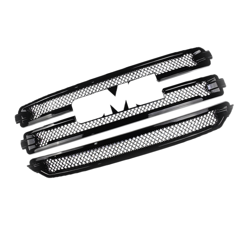 YOUNGERCAR Für GMC Sierra 1500 SLT 2016-2018 3 Bars Kühlergrillabdeckungen