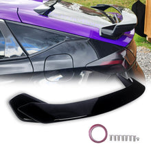 For 2022 2023 11th Honda Civic Hatchback High Wing Gloss Black Rear Spoiler 