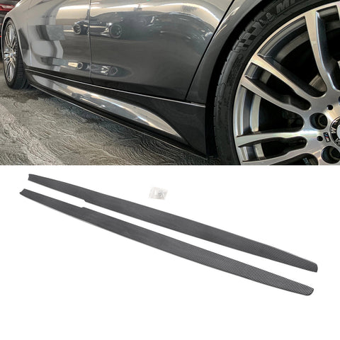 For BMW 3 Series F30 F31 M Sport Side Skirts Carbon Fiber Look