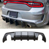 For 2020-2023 Dodge Charger Widebody Rear Diffuser Matte Black