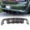  For 2020-2023 Dodge Charger Widebody Rear Diffuser Carbon Fiber Look