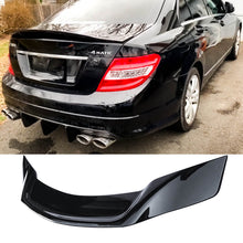 For 08-14 Mercedes-Benz C Class W204 Sedan C63 Rear Spoiler Gloss Black