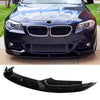 For 2011-2016 BMW 5 Series F10 F11 M Sport Front Bumper Lip Splitter Gloss Black