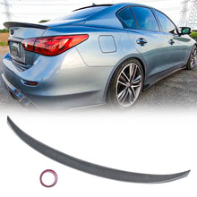 For 2014-2023 Infiniti Q50 Rear Spoiler Carbon Fiber Look