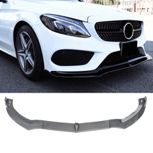 For 2015-2018 Mercedes-Benz C Class W205 Sport Front Lip Carbon Fiber Look