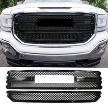For 2016-2018 GMC Sierra 1500 Base SLE Grill Cover Overlay Gloss Black