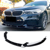 For 2017-2020 BMW 5 Series G30 G38 M-Sport Front Lip ABS Gloss Black