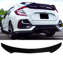 For 2017-2021 10th Honda Civic Hatchback Spoiler Duckbill Gloss Black