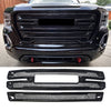 For 2019-2022 GMC Sierra 1500 SLT AT4 Mesh Grill Overlay Gloss Black