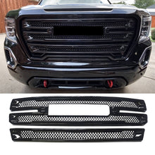 For 2019-2022 GMC Sierra 1500 SLT AT4 Mesh Grill Overlay Gloss Black
