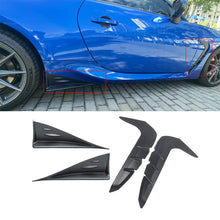  For 2022 2023 Toyota GR86 Subaru BRZ Side Splitters Vent Covers Matte Black