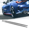 For 2020-2023 BMW 4 Series G22 G23 M Sport Side Skirts ABS Carbon Fiber Look