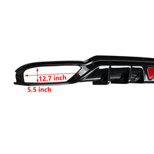 For 2022-2024 11th Gen Honda Civic Hatchback Rear Diffuser ABS Gloss Black