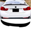 For BMW 4 Series F32 Coupe Rear Spoiler PSM Highkick Style Gloss BLack