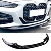 For 2020-2023 BMW 4 Series G22 G23 M Sport Front lip ABS Gloss Black