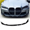 For BMW G80 M3 G82 G83 M4 M Performance Front Splitter ABS Gloss Black