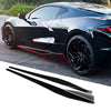 For 2020-2023 Chevy Corvette C8 Side Skirts Matte Black