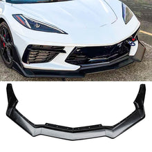 For Chevy Corvette C8 Front Splitters ZR1 Style Matte Black