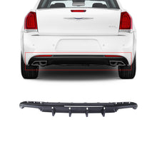 For 2015-2023 Chrysler 300 Rear Diffuser Dual Rectangle Exhaust Gloss Black