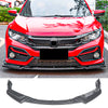 For 2017-2021 10th Honda Civic Hatchback Si FK7 Front Lip Carbon Fiber Look