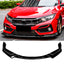 YOUNGERCAR For 2017-2021 10th Honda Civic Hatchback Si FK7 Front Lip