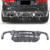 For 2011-2016 BMW 5 Series F10 M Sport Rear Diffuser ABS Carbon Fiber Look