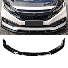 For 2019-2021 Honda Civic Sedan Front Lip 10th Gen FC1/FC2/FC5 Facelift Gloss Black