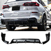 For 2019-2023 BMW X5 G05 M-Sport Rear Bumper Lip Gloss Black