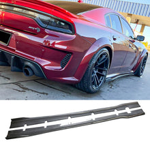 For 2020-2023 Dodge Charger Scat Pack Widebody Side Skirts Carbon Fiber Look