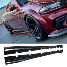 For 2020-2023 Dodge Charger Scat Pack Widebody Side Skirts Gloss Black