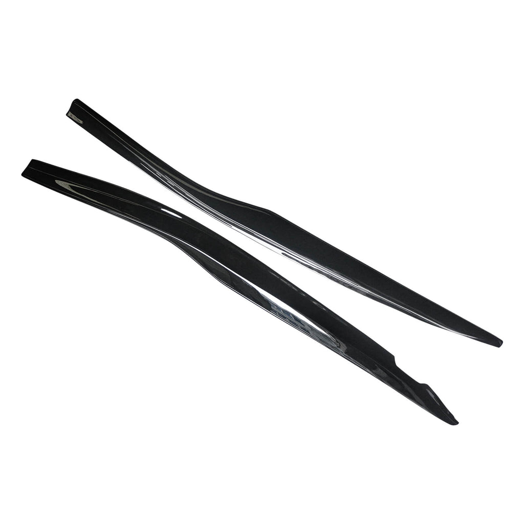 For 2014-2019 Chevy Corvette C7 Side Skirts Gloss Black